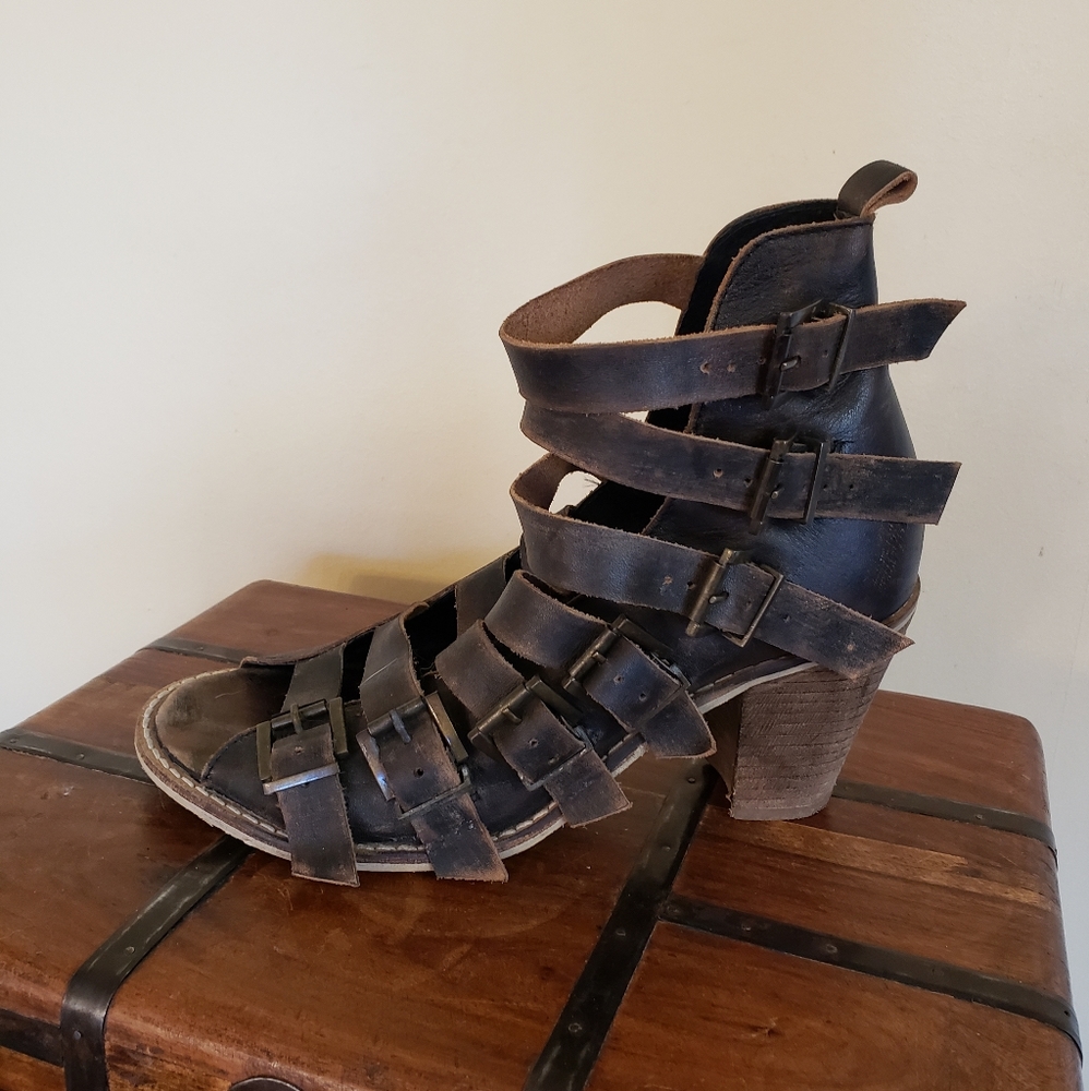 Free People Buckle Sandal Bootie